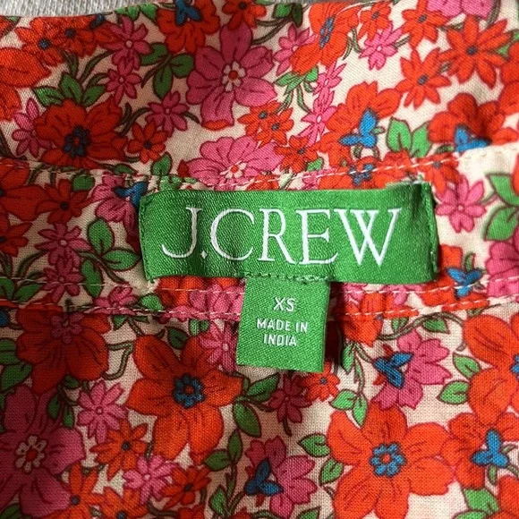 J.Crew Cotton voile tunic cover-up with side ties in brilliant blooms si… - Picture 11 of 14